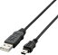 ELECOM 쥳 USB-ECOM520 EU RoHSUSB2.0֥(A:ߥB) 2.0m֥å