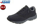ASAHI アサヒシューズ KF78433 ウィンブルドン L032【24.0cm・3E】 (ブラック)