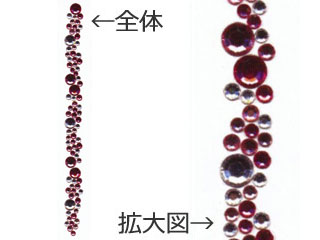 ARTE アルテ ラインストーンボーダー　サークル(ミックス) MR-9022　シートサイズ(H255×W38mm) 1個入 ..