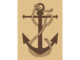 ARTE アルテ ウッドスタンプ　B　柄：アンカー　WS-B-12 【スタンプ】【はんこ】【手作り】【デコレー..