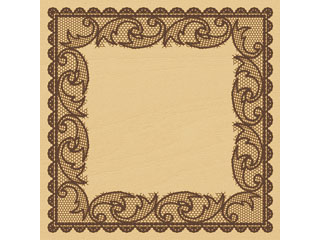 ARTE アルテ ウッドスタンプ　G　柄：レースフレーム　WS-G-03 【スタンプ】【はんこ】【手作り】【デ..