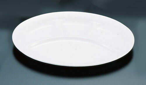 ENTEC エンテック メラミン　小判ランチ皿　No.54（大）／4ツ切白