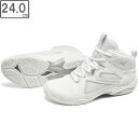 ミズノ mizuno 【ユニセックス】 ウェーブダイバース LG4 【ホワイト×シルバー】【24.0】 K1GF2271 フィットネス ダンス
