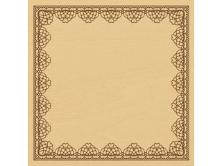 ARTE アルテ ウッドスタンプ　G　柄：レースフレーム　WS-G-05 【スタンプ】【はんこ】【手作り】【デ..