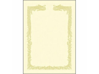 ササガワ/タカ印 OA賞状用紙 雲なしA4判横クリーム 10-1468 雲なし クリーム賞状用紙・横書き