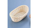 MANYO 萬洋 樹脂バスケット 舟型/26cm 白
