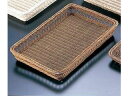 MANYO 萬洋 籐 スカシ浅型パンカゴ 46号 茶/16−730B