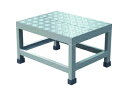 TRUSCO/トラスコ中山 【代引不可】アルミ製溶接一体構造型作業台 縞板タイプ 一段(完成品) W500×D400×H300 WTDBC-5430
