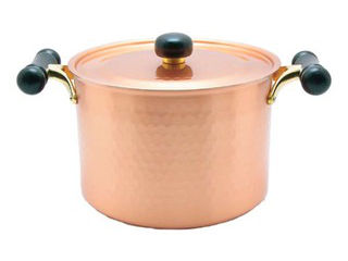 SHINKO 新光金属 銅IHアンティック 深型鍋 IH-103 22cm