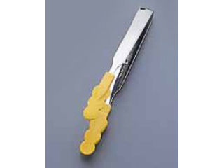 TANABE 田辺金具 18−0 N抗菌耐熱カラートング スリム 小 オレンジ