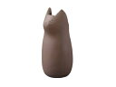 東谷 あづまや 茶猫 傘立て ブラウン CLY-12BR 陶器 ネコ かわいい おしゃれ シンプル アンブレラスタンド 傘入れ 玄関 コンパクト スリム ねこ フラワーベース(3)