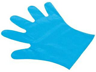 Asahi 旭創業 エンボス手袋　23　箱入（100枚入）S　ブルー