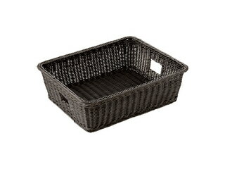 MANYO 萬洋 樹脂脱衣かご手付 中 ダークブラウン