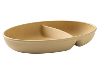 Kano カノー earth color アースカラー 抗菌オーバルプレート アイボリー(3)