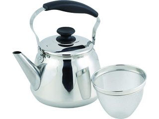 PEARL LIFE パール金属 フレッティIII 18-8ステンレス製広口ケットル 3L(茶こしアミ付) H-5646