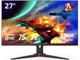 AOC IPSパネル採用 フルHD対応27型ワイドゲーミング液晶ディスプレイ 75Hz 27G2E5/11 単品購入のみ可（同一商品であれば複数購入可） ..