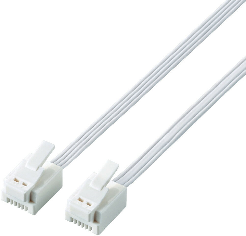 ELECOM エレコム ツメ折れ防止モジュラーケーブル 3.0m ホワイト MJ-T3WH