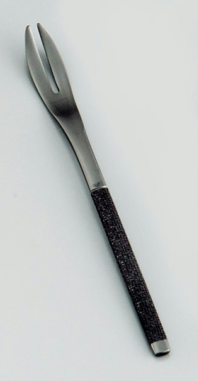 SAKURAI サクライ ステンレス布着せカトラリー　紗綾（さや）／ピックフォーク　漆黒