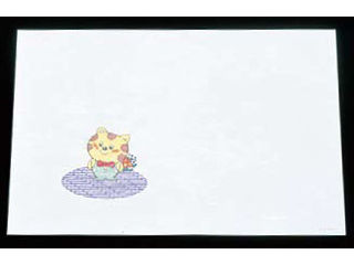 artec アーテック 遠赤抗菌和紙尺3お子様懐石まっと／（100枚）ねこちゃんWO−2