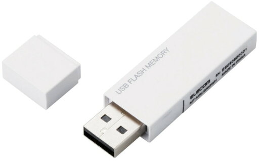 ELECOM エレコム USB2.0 キャップ式USBメモリ 32GB ホワイト MF-MSU2B32GWH ELECOM エレコム USB2.0 キャップ式USBメモリ 32GB ホワイト MF-MSU2B32GWH