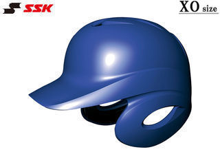 SSK エスエスケイ 【メンズ・ユニセックス】ソフトボール打者用両耳付きヘルメット【Dブルー】【XO】H6500