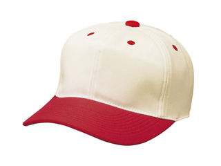SSK エスエスケイ BC062-1220 角つば6方型ベースボールキャップ 【L】 （アイボリー×レッド）