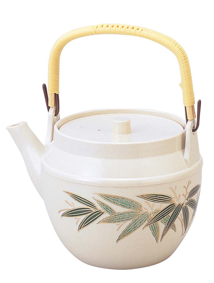 WAKAIZUMI 若泉漆器 耐熱急須　志野二色笹　中　1．0L