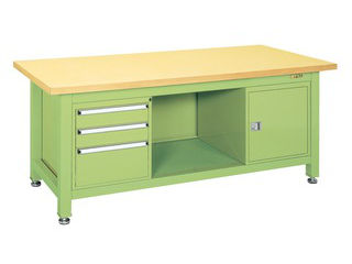 SAKAE/サカエ 【代引不可】超重量作業台Wタイプ(キャビネットW-0N、W-3N付) WG-83F0B