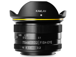 ※メーカー在庫僅少の為、納期にお時間がかかる場合があります。 KAMLAN カムラン KAM0001 FS 7.5mm F3.2 MFT用 マイクロフォーサーズ