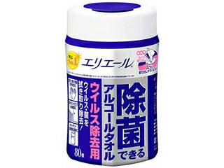 DAIO 大王製紙 エリエール 除菌できるアルコールタオル ウイルス除去用 本体 80枚入り