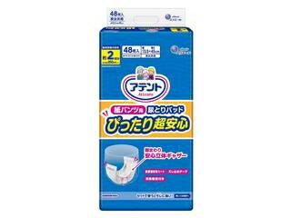 DAIO 大王製紙 アテント 紙パンツ用尿とりパッド ぴったり超安心 2回吸収 48枚入