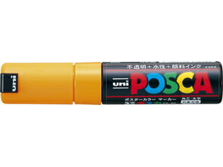 uni/三菱鉛筆 POSCA ポスカ 太字角芯 山吹 PC8K.3 水性サインペン