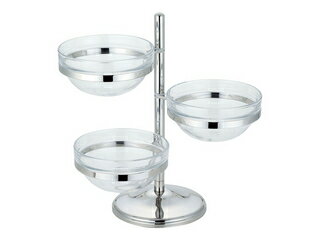 Sampo 三宝産業 UK18-8サラダボールツリー 3段 PCサラダボール26cm付