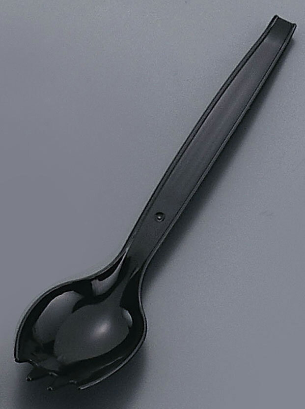 ASAHI アサヒ徳島 使い捨てフォークスプーン　＃160／（500本入）黒　袋入