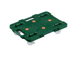 TRUSCO トラスコ中山 連結式ルートバン 615X415 ナイロン車輪 ストッパー付 緑 MPB-600NS-GN(4)