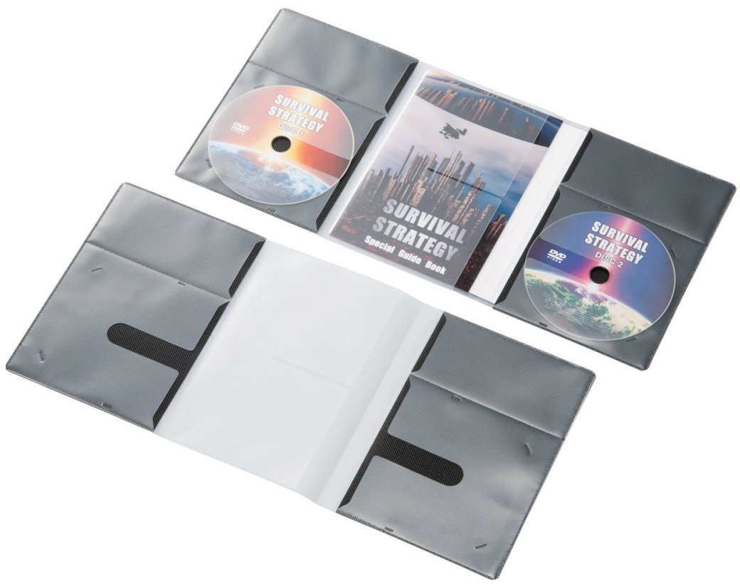 ELECOM エレコム CD/DVD用ソフトケース 