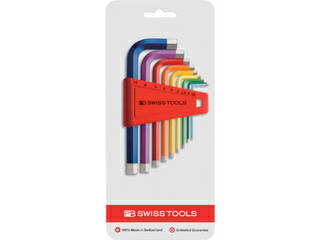 PB SWISS TOOLS スイスツールズ 六角棒レンチセット レインボー 210H-RBCN