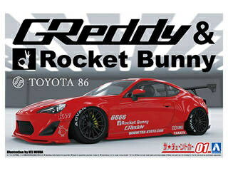 AOSHIMA AIV} UE`[hJ[ 1/24 ZN6 TOYOTA 86 '12 GREDDY&ROCKET BUNNY ENKEI Ver. ig^j