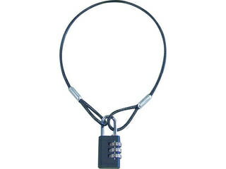 SHIMIZU 清水 SOL ワイヤー&パドロックダイヤル錠タイプ 545mm 3180-30S