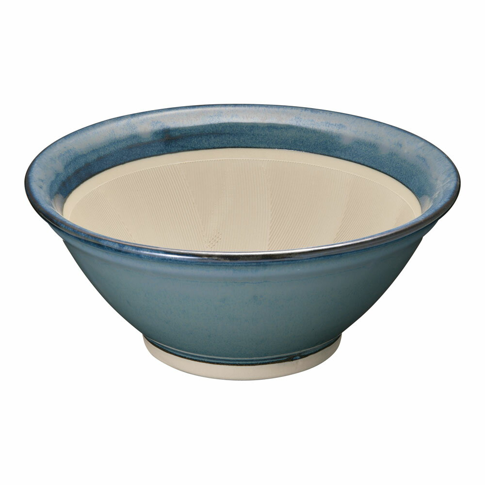 MOTOSHIGE 元重製陶所 青なまこ　スリ鉢（シリコンゴム付） 10号