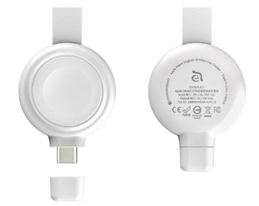 Adam Elements アダムエレメンツ Omnia A1+ USB-C ワイヤレススマートウォッチ急速充電器 APAADA1PWH Adam Elements アダムエレメンツ Omnia A1+ USB-C ワイヤレススマートウォッチ急速充電器 APAADA1PWH