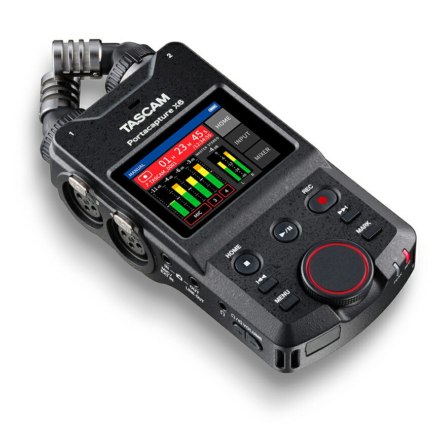 TASCAM タスカム 【納期6月上旬以降】Portacapture X6 32bitフロート録音対応 6トラックポータブルレコーダー 【当店はTASCAM製品正規販売店です】