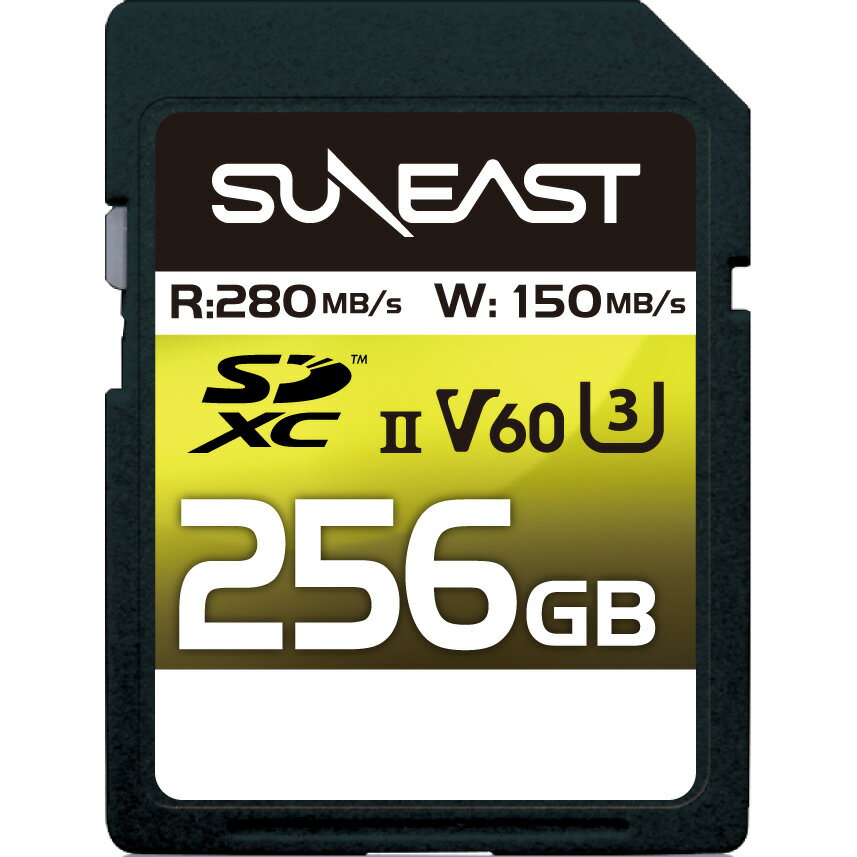 SUNEAST TC[Xg SDXCJ[h SUNEAST ULTIMATE PRO SD UHS-II V60J[h 256GB SE-SDU2256GB280 DGPC[WOA[h2022 AeBCgvV60