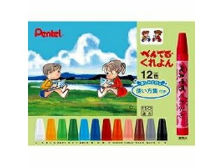 Pentel/ぺんてる くれよん12色 PTCR-12