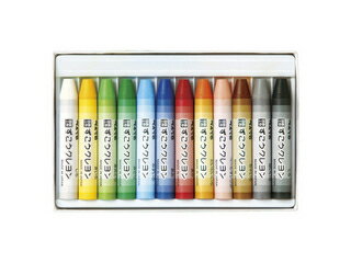 Pentel/ぺんてる ずこうクレヨン 12色 セット PTCG1-12