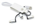 {gXgeNmW[ Keycase Cable 3in1 White KC3IN1-WH