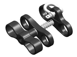 【納期約2週間かかります】 Fisheye フィッシュアイ 40185 NA マルチクランプ Nauticam ノーティカム