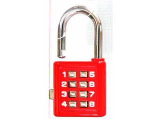 WAKI 和気産業 プッシュボタンロック TW-911 35mm 赤