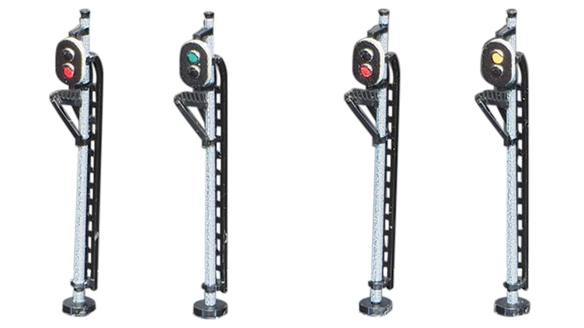 GREENMAX グリーンマックス 着色済み 二灯式信号機セット 2598