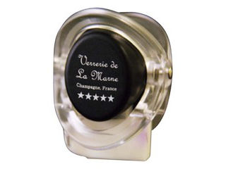 バタフライシャンパンボトルストッパー　MRN-30203　ブラック/クリア